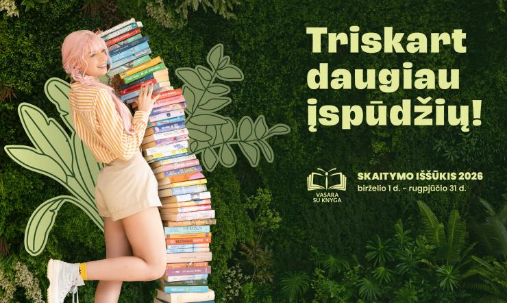 Startuoja skaitymo iššūkis „Vasara su knyga“