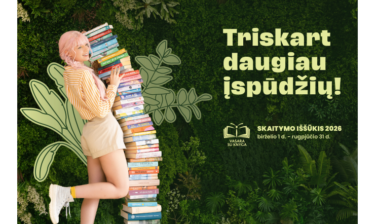 Startuoja skaitymo iššūkis „Vasara su knyga“