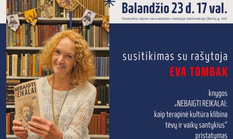 Bibliotekoje lankysis rašytoja Eva Tombak