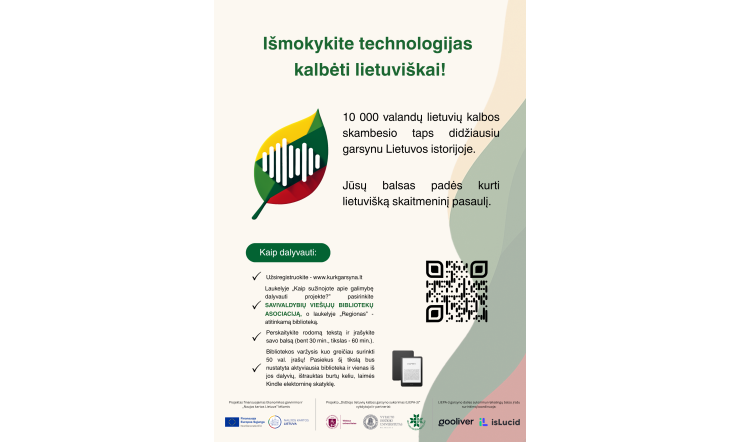 Kviečiame prisidėti prie Didžiojo lietuvių kalbos garsyno sukūrimo