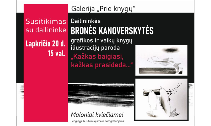 Panevėžyje – grafikės Bronės Kanoverskytės kūrybos paroda ir susitikimas su autore