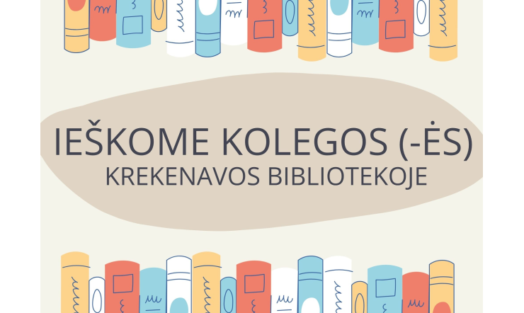 Skelbiama atranka Krekenavos bibliotekos vyresniojo bibliotekininko pareigoms eiti