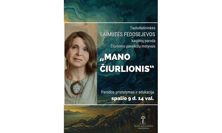 Bibliotekoje - paroda iš M. K. Čiurlionio namų -  muziejaus fondų