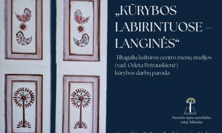 Bibliotekos sienas papuošė...langinės