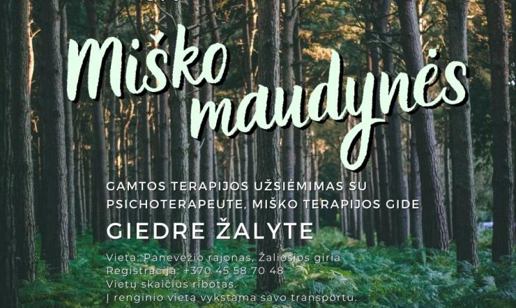 Susitikimas su psichoterapeute Giedre Žalyte. Šįkart - miške