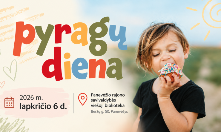 Pyragų diena bibliotekoje – dalinkimės gerumu!