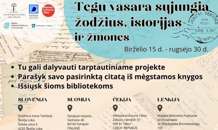 Tegu vasara sujungia žodžius, istorijas ir žmones