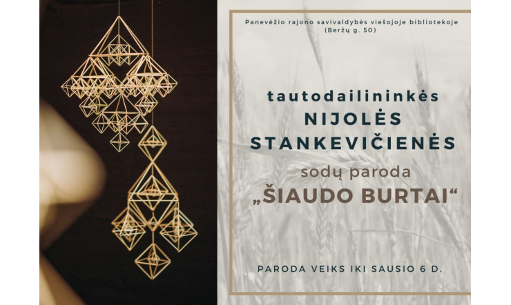 Šiaudinio sodo vėrimo edukacija su Nijole Stankevičiene