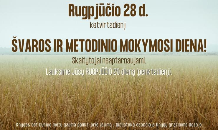 Lankytojams aktualu!