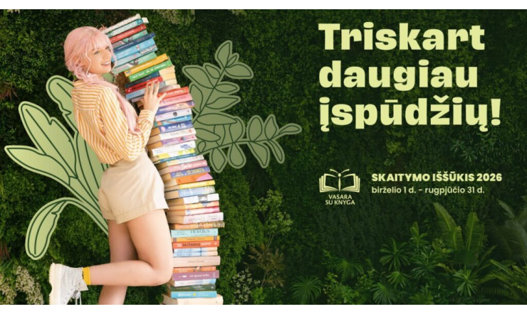 Skaitymo iššūkis „Vasara su knyga“ baigėsi: paskelbti nugalėtojai