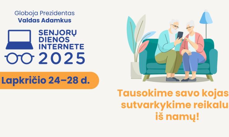 Lapkričio 24–28 d. bibliotekos lankytojai kviečiami į teminę akciją „Senjorų dienos internete“