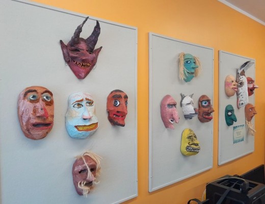 Užgavėnių kaukių paroda