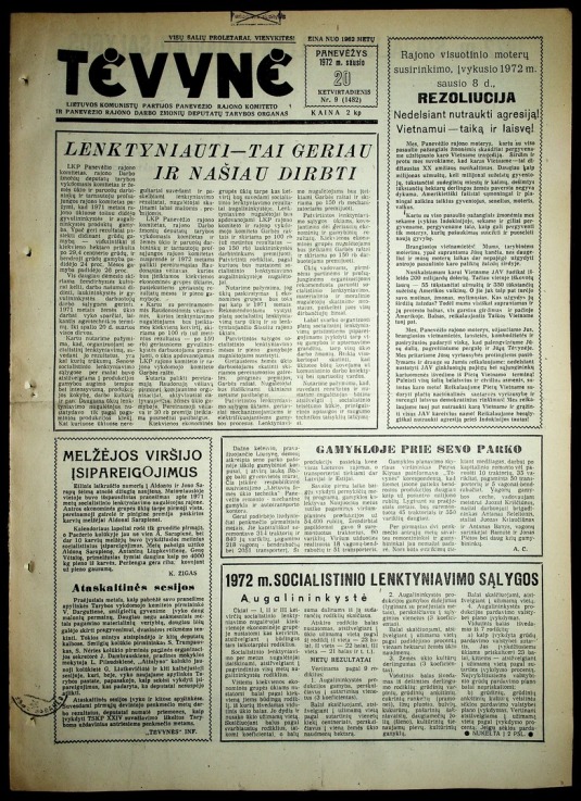 Tėvynė 1972-01-20 Nr 9