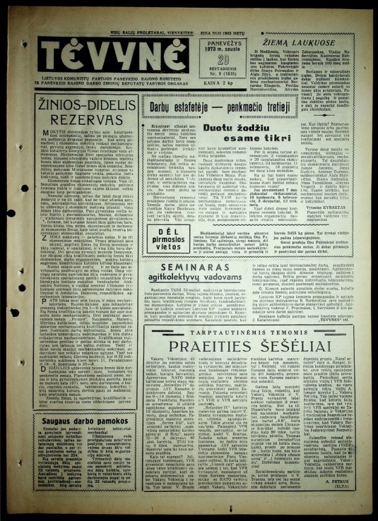 Tėvynė 1973-01-20 Nr 9