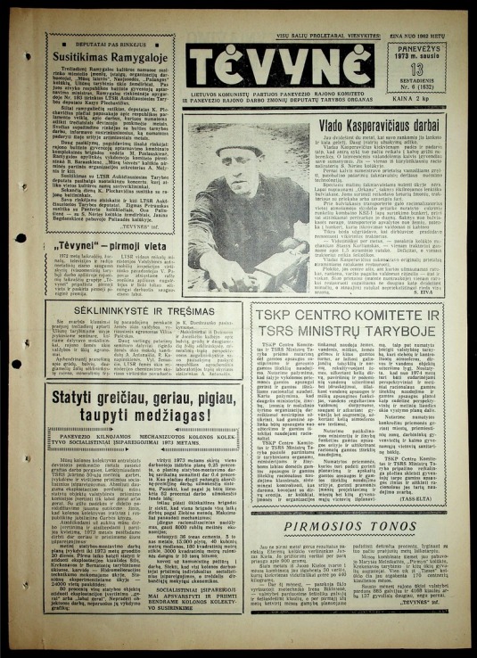 Tėvynė 1973-01-13 Nr 6