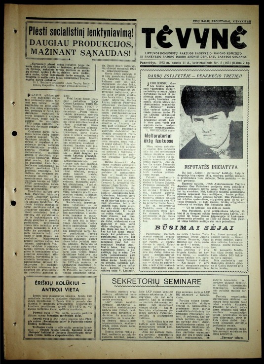 Tėvynė 1973-01-11 Nr 5