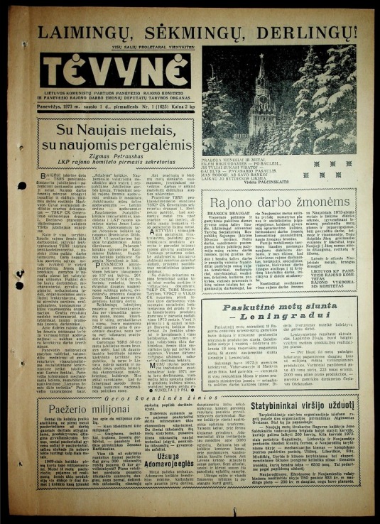 Tėvynė 1973-01-01 Nr 1