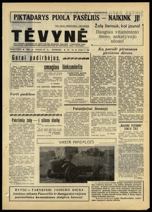 Tėvynė 1962 birželio 23 NR_24.