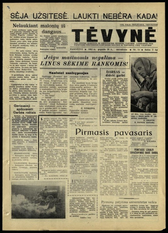 Tėvynė 1962 gegužės 29 NR_13.
