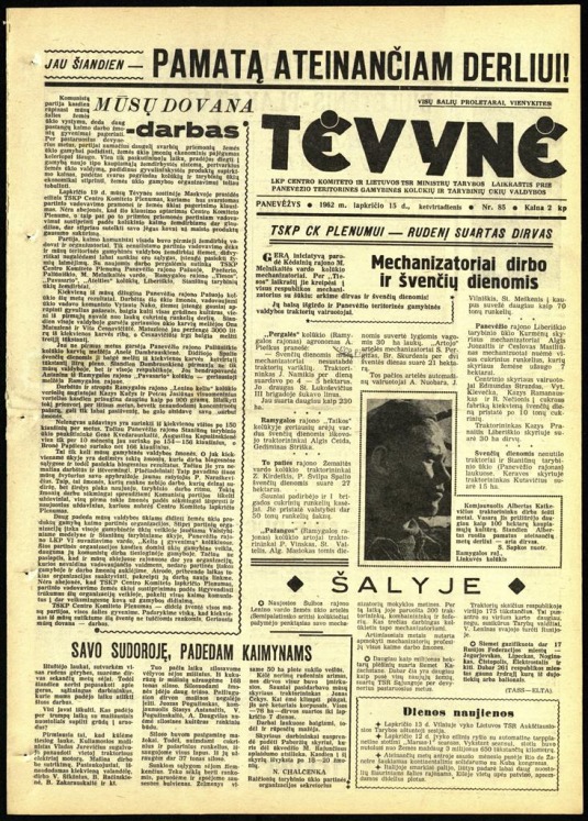 Tėvynė 1962 lapkričio 15 NR_85.