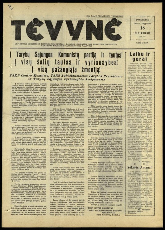 Tėvynė 1962 rugpjūčio 18 NR_48.
