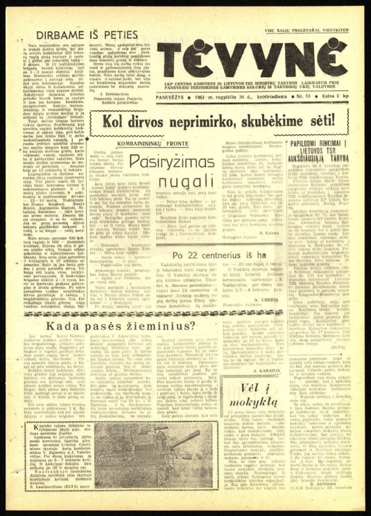 Tėvynė 1962 rugpjūčio 30 NR_53.