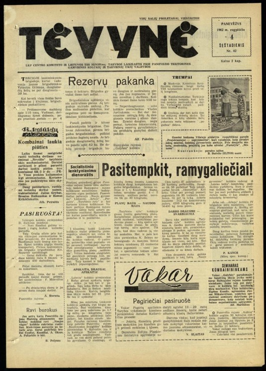 Tėvynė 1962 rugpjūčio 4 NR_42.