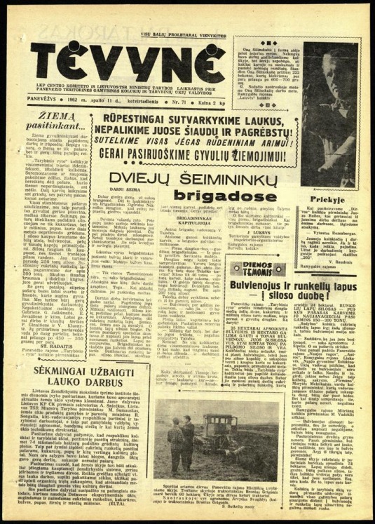 Tėvynė 1962 spalio 11 NR_71.