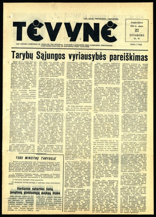 Tėvynė 1962 spalio 27 NR_78.