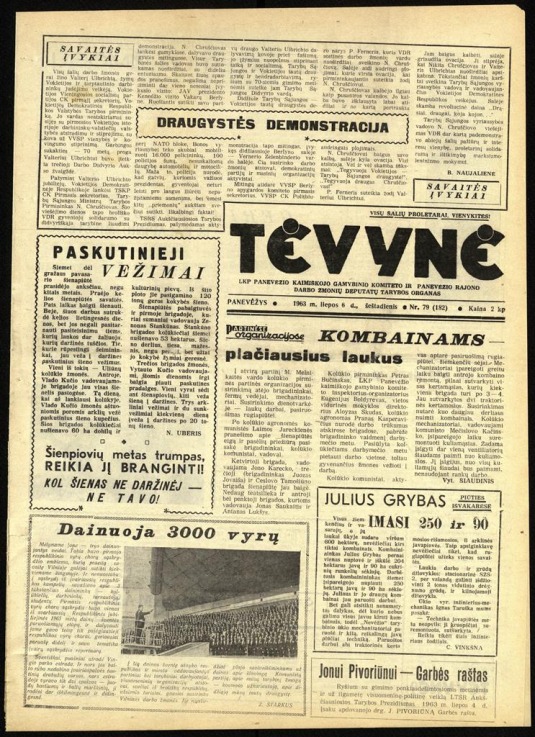Tėvynė 1963 liepos 6 NR_79 (182)