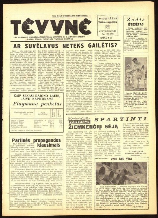 Tėvynė 1963 rugpjūčio 29 NR_102 (205)
